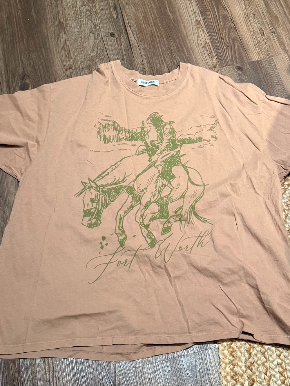 Fort Worth Graphic Tee - Beige Women’s Shirt